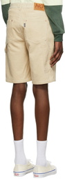 Noon Goons Off-White Cotton Shorts