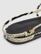 KHAITE Loop Python Print Flat Sandals