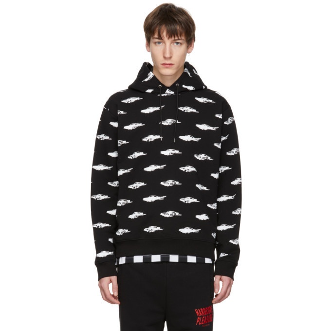 Photo: McQ Alexander McQueen Black All Over Racing Cars Clean Hoodie