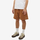 Nike Men's Nrg Solo Swoosh Fleece Short in Ale Brown/White