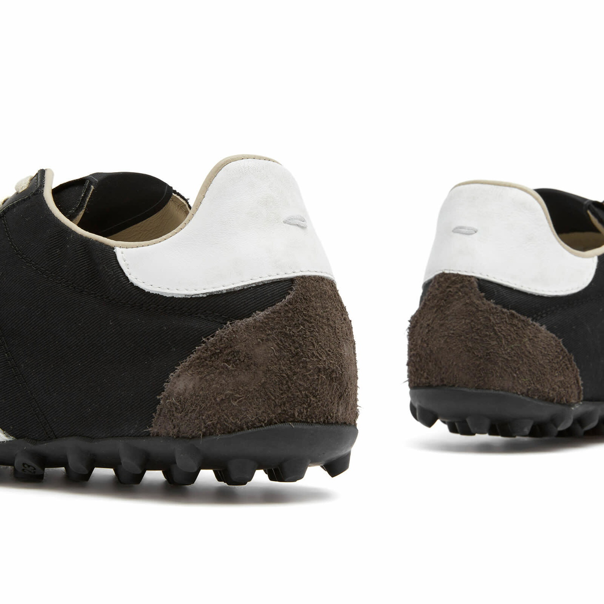 Maison Margiela Women's Sprinter Low Top Sneaker in Black/White/Anthracite