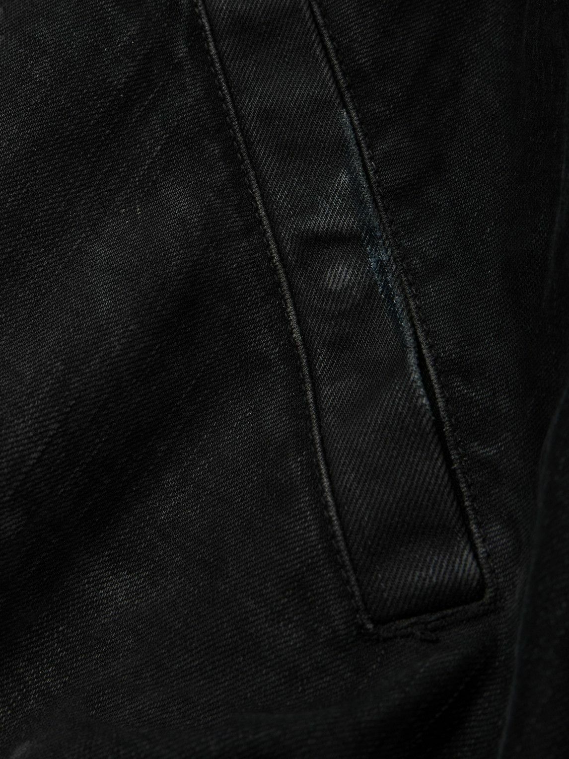 Balenciaga - Distressed Padded Denim Bomber Jacket - Black