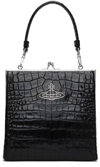 Vivienne Westwood Black Queeny Square Frame Bag