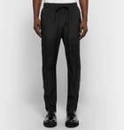 Dolce & Gabbana - Piped Silk-Jacquard Drawstring Trousers - Men - Black