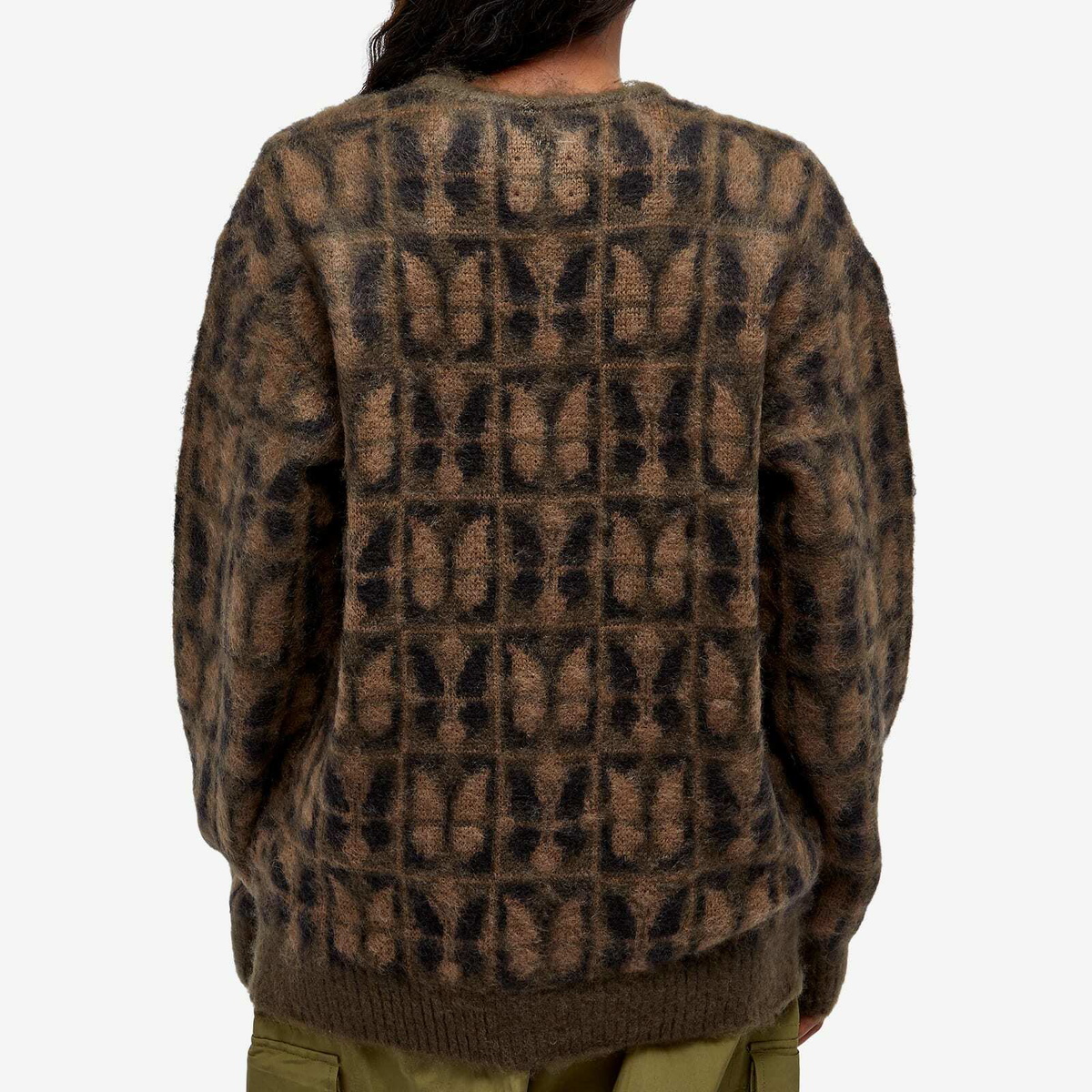 Needles Women's Papillon Mohair Cardigan in Olive Needles