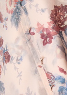Paige Lula Floral Silk-chiffon Blouse Pink