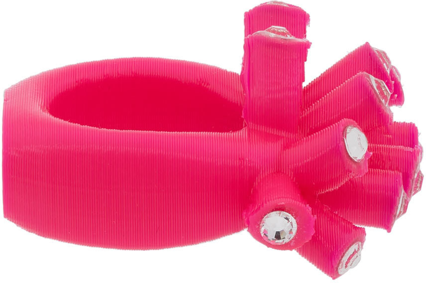 Roussey SSENSE Exclusive Pink 3D-Printed Sis Ring