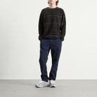 Kestin Men's Junction Knitted Fairisle Sweatshirt in Peat/Black