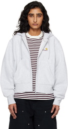 Carhartt Work In Progress Gray American Script Hoodie