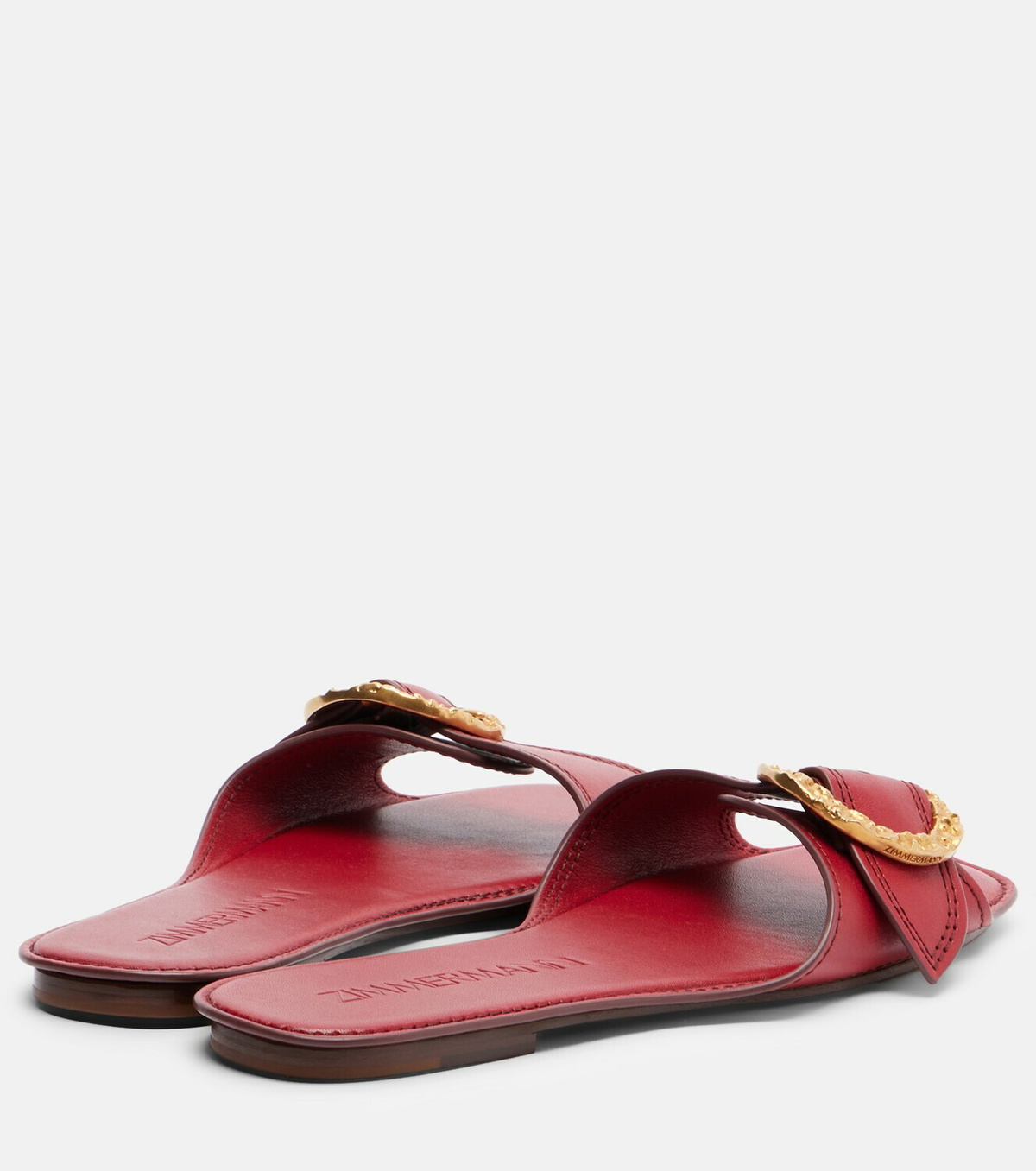 Zimmermann Solena leather slides