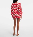 Anna Kosturova Malia crochet high-rise cotton shorts