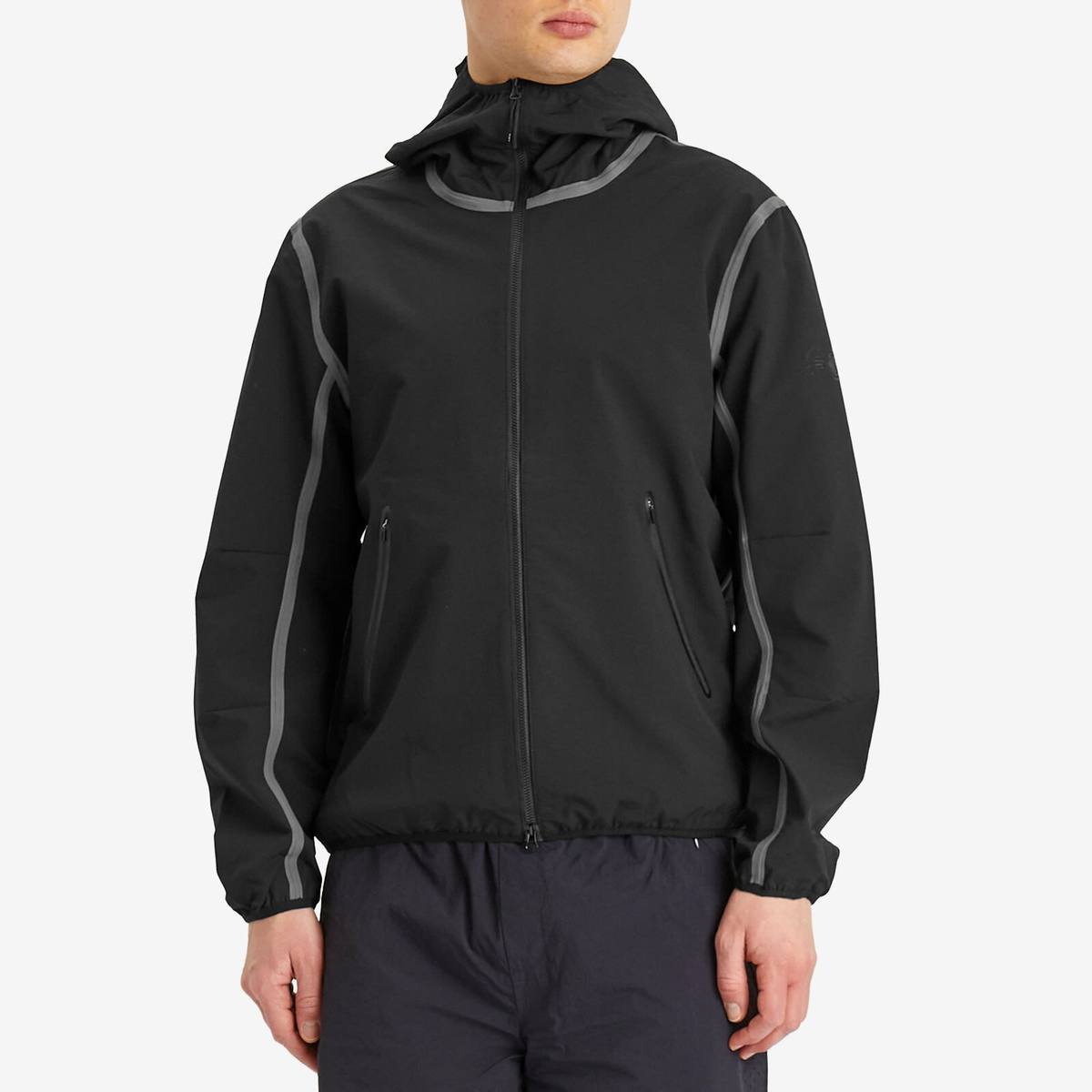 Purple Mountain Observatory Men's Softshell Balaclava Jacket in Black