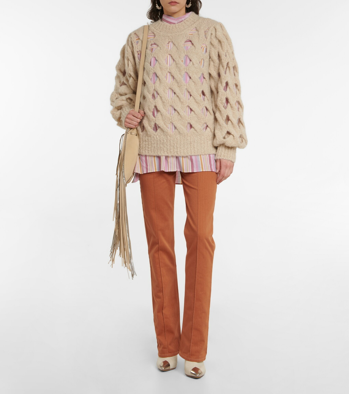 Isabel Marant - Eggie open-knit mohair wool-blend sweater