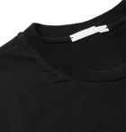 Helmut Lang - Printed Logo-Embroidered Mélange Cotton-Jersey T-Shirt - Black