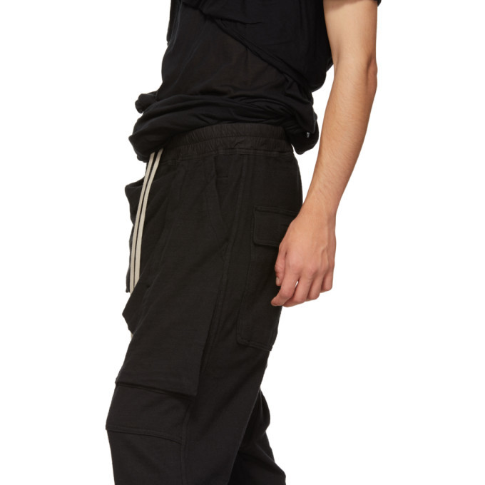 Rick Owens Drkshdw Black Prisoner Memphis Lounge Pants Rick Owens