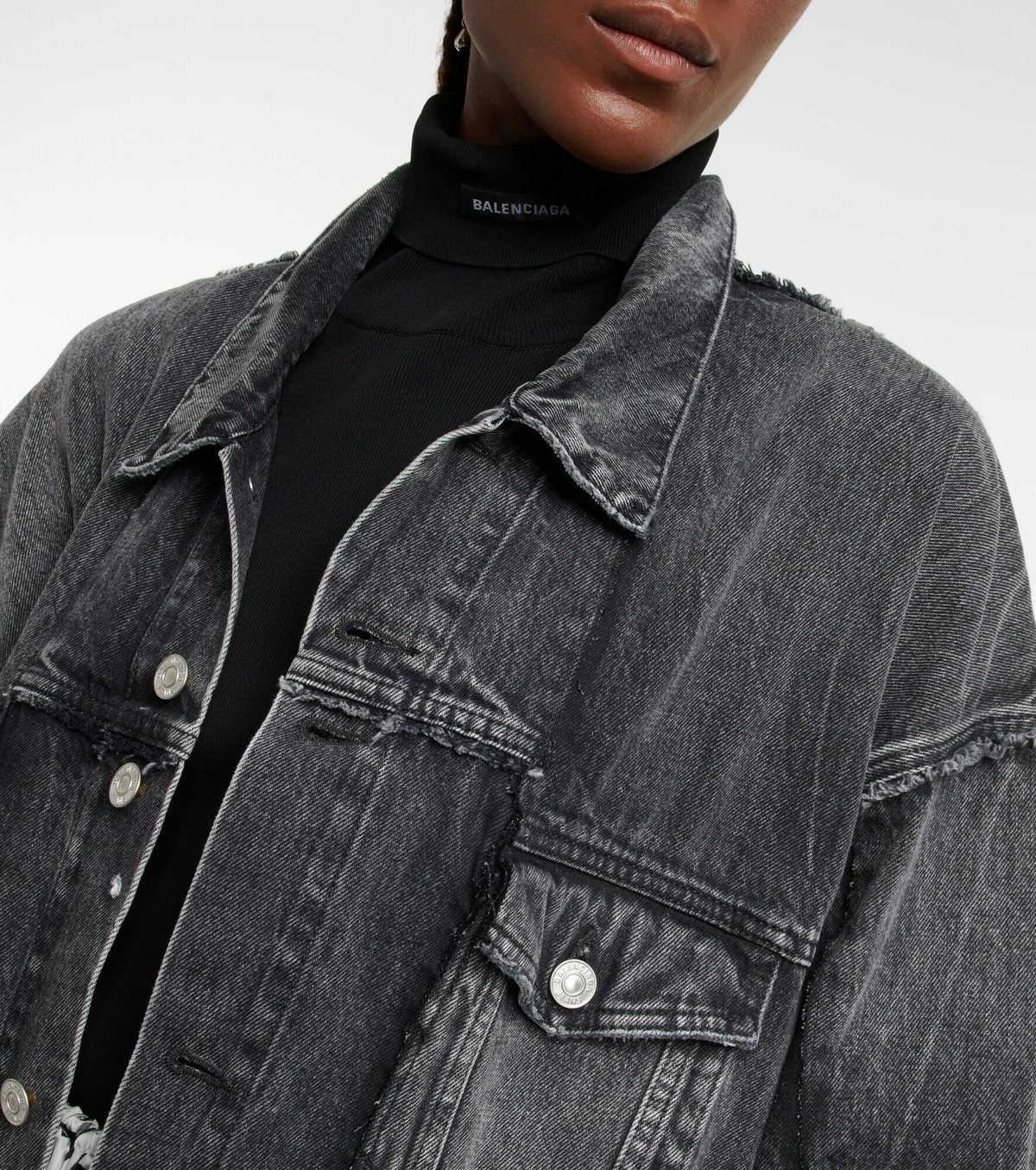 Balenciaga - Cut-Up deconstructed denim jacket Balenciaga