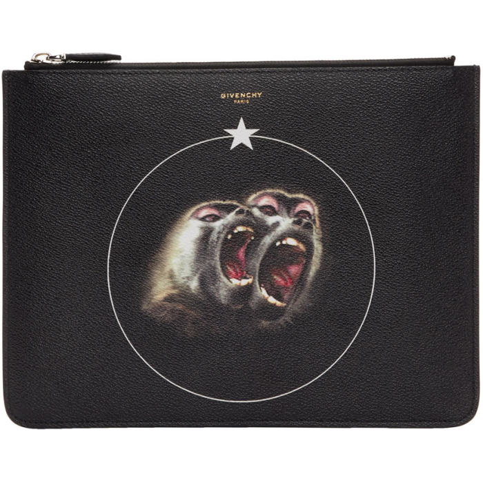 Photo: Givenchy Black Large Monkey Brothers Pouch 