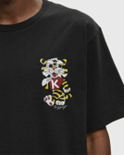 Kenzo GOTS WILD TIGER EMBROIDE TEE Black Mens Shortsleefe
