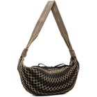 LEMAIRE Beige & Brown Croissant Filt Bag