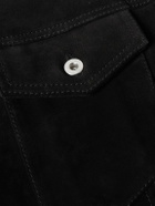 Jil Sander - Leather-Trimmed Suede Trucker Jacket - Black