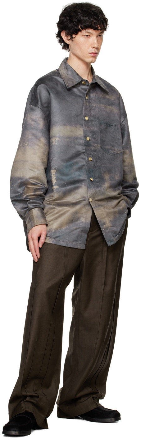 FENG CHEN WANG BROWN FOLDING セットアップ