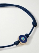Luis Morais - Gold, Enamel, Turquoise and Cord Bracelet