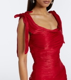 Marmar Halim Pleated taffeta gown
