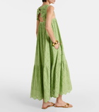 Dorothee Schumacher Embroidered cotton-blend maxi dress