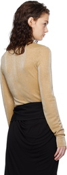 Lanvin Gold Long Sleeve T-shirt