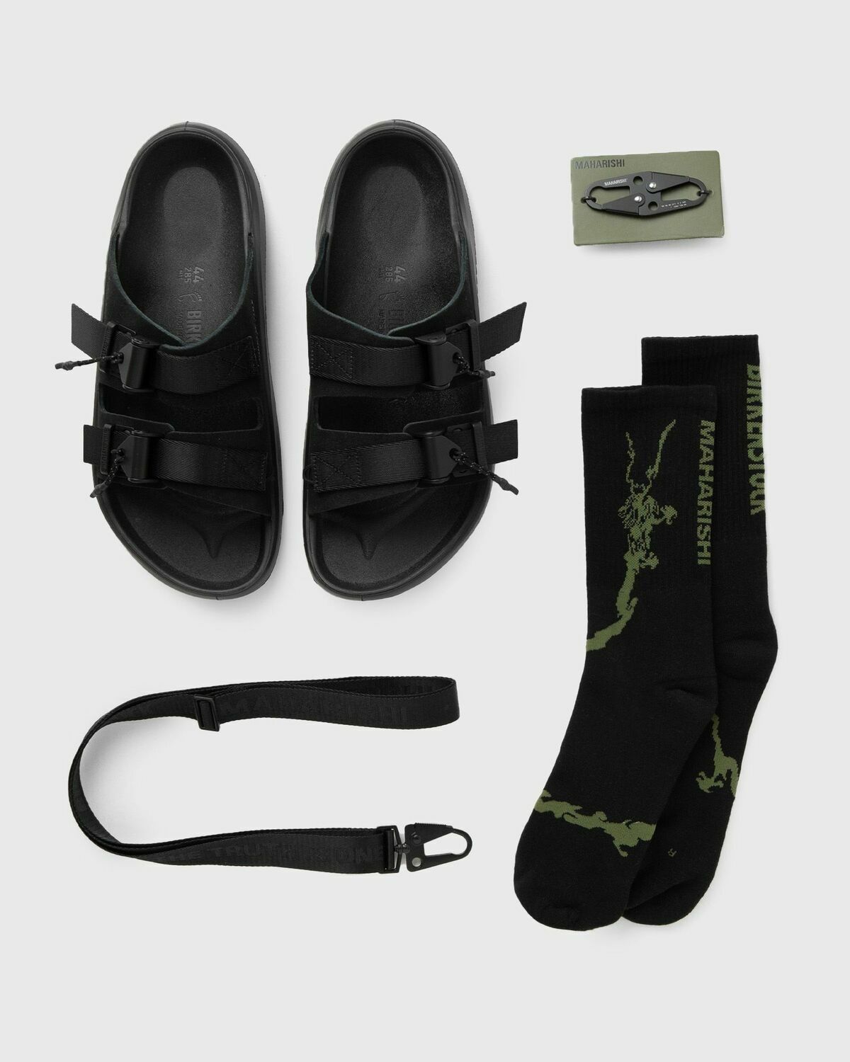 Birkenstock 1774 X Mogami Terra Tech 2S Pack Black Black Mens Sandals & Slide