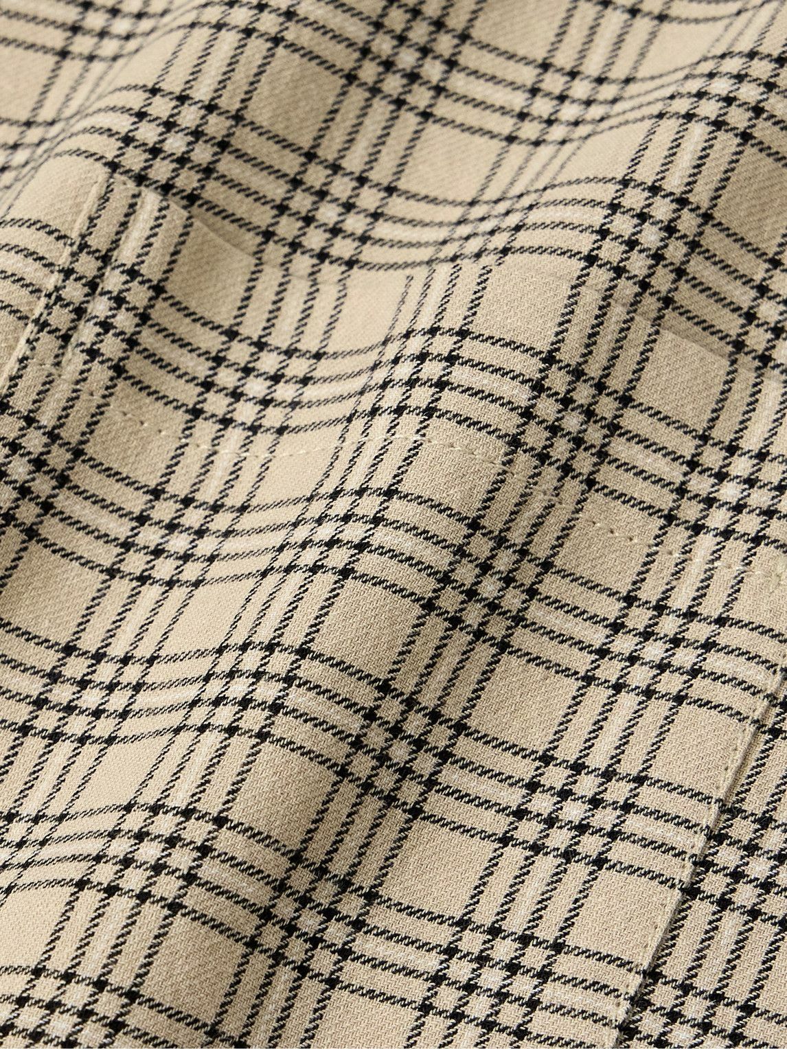 John Elliott - Cloak Checked Woven Shirt - Neutrals