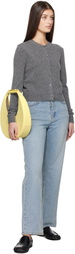 Dunst Gray Essential Crewneck Knit Cardigan