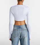 Alaïa Cropped knitted cardigan