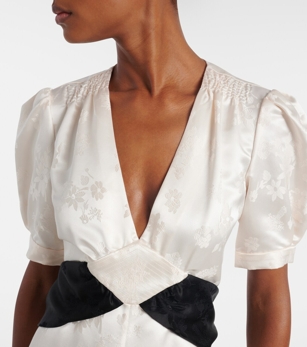 Gabriela Hearst Larkin floral silk midi dress