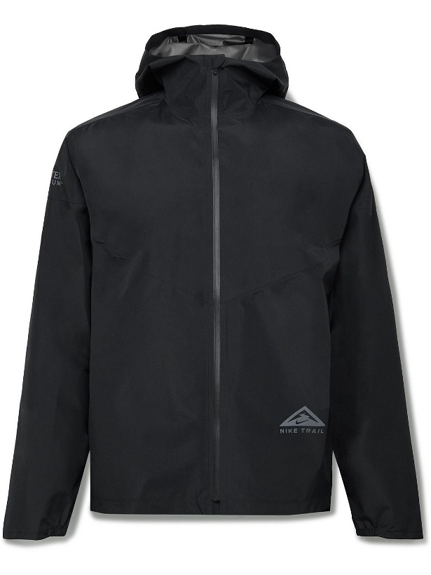Photo: Nike Running - Logo-Print GORE-TEX INFINIUM Hooded Jacket - Black