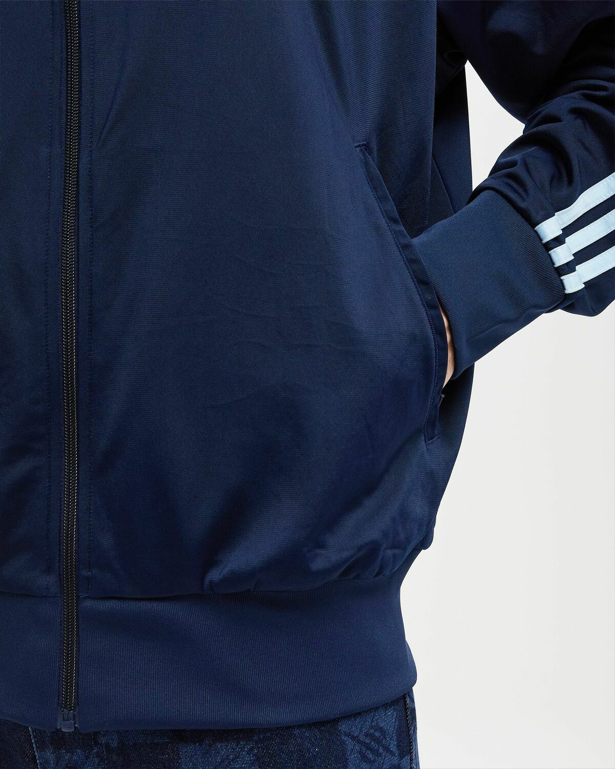 Adidas FIREBIRD TRACK TOP Blue Mens Track Jacket adidas