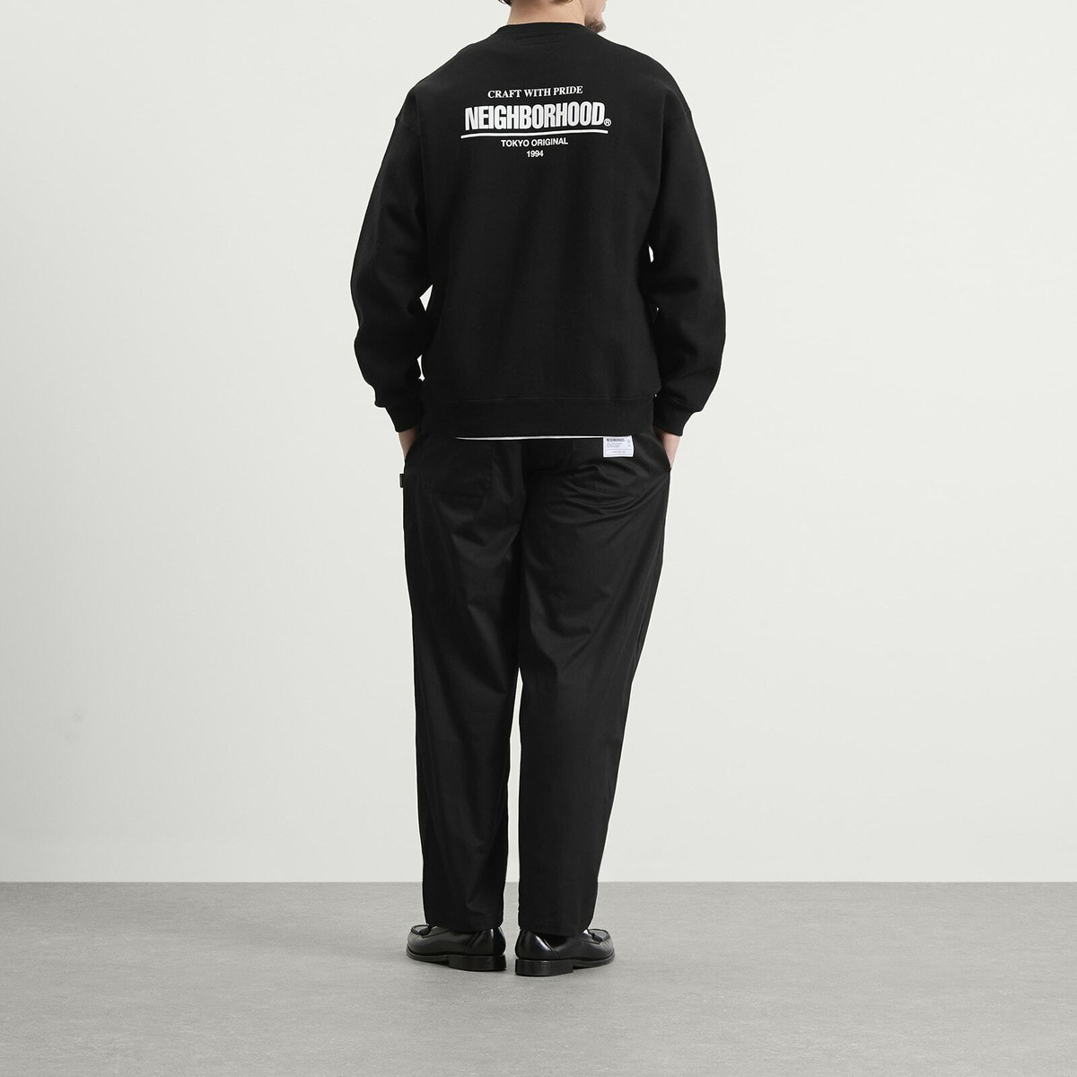 Neighborhood Men's Plain Logo Sweatshirt in Black