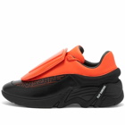 Raf Simons Men's Antei Oversized Sneakers in Tangerine/Black