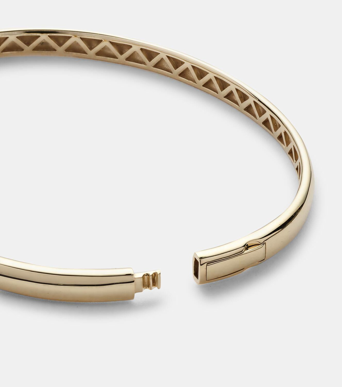 Persée Zeus 18kt gold bangle with diamond