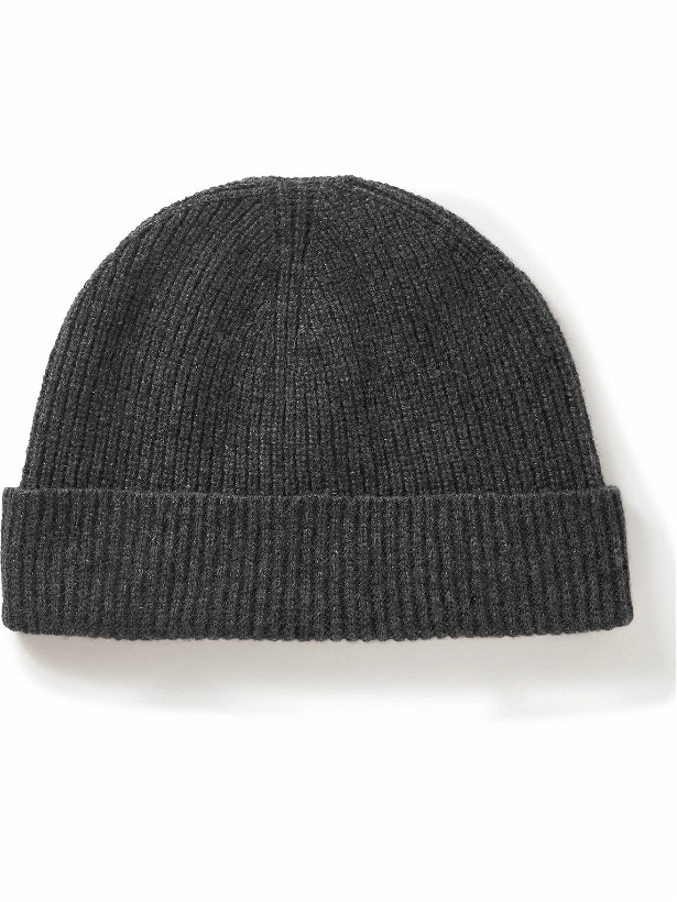 Photo: Sunspel - Ribbed Recycled-Cashmere Beanie