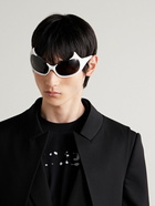 Balenciaga - Gotham Oval-Frame Acetate Sunglasses