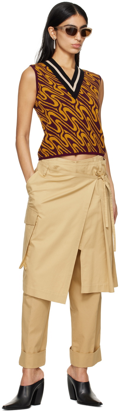 Dries Van Noten Red Stripe Vest