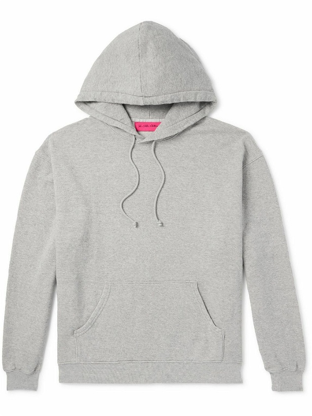 Photo: The Elder Statesman - Daily Cotton and Cashmere-Blend Hoodie - Gray
