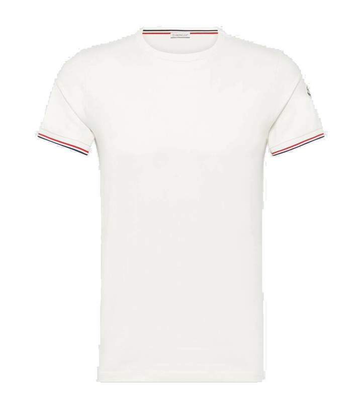 Photo: Moncler Cotton-blend jersey T-shirt