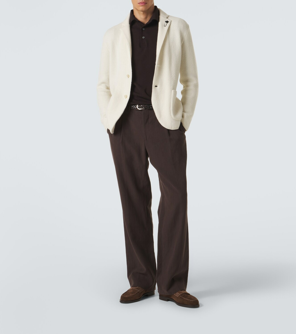Lardini Wool polo sweater