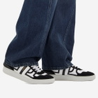 Lanvin Men's Nylon Clay Low Top Sneaker in Optic White/Black