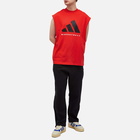 Adidas Men's Basketball Sleeveless T-Shirt in Red