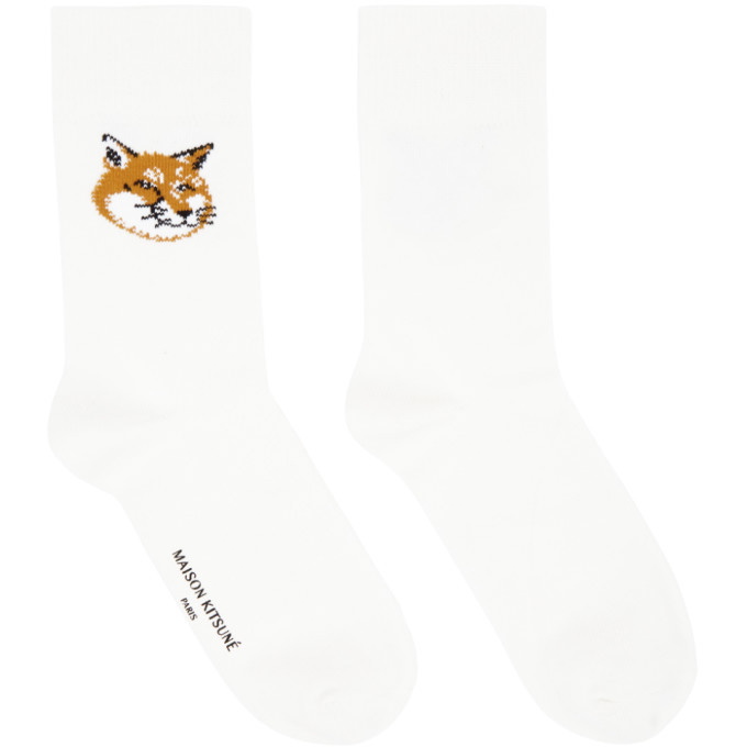 Photo: Maison Kitsune Off-White Fox Head Socks
