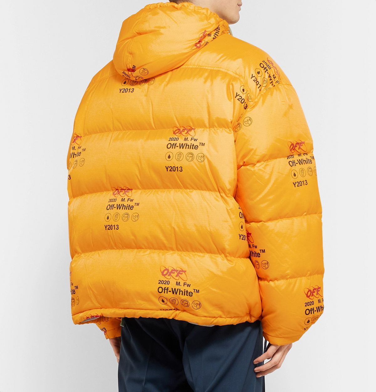 Off-White Khaki Patches Down Jacket Off-White