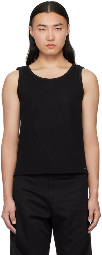 Photo: lesugiatelier Black Cut Out Tank Top
